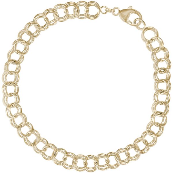 Double Link Classic Bracelet with Lobster Claw