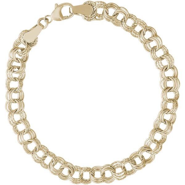 Twisted Triple Link Curb Classic Bracelet