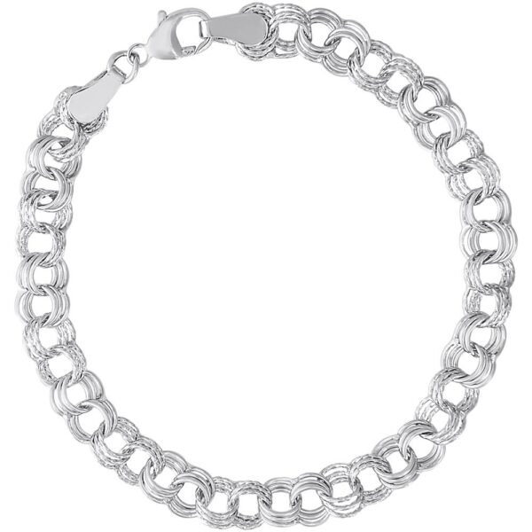 Twisted Triple Link Curb Classic Bracelet