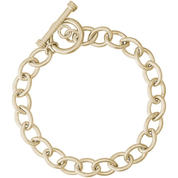 Open Cable Link Classic Bracelet with Toggle
