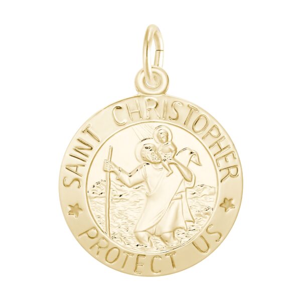 St. Christopher Disc Charm