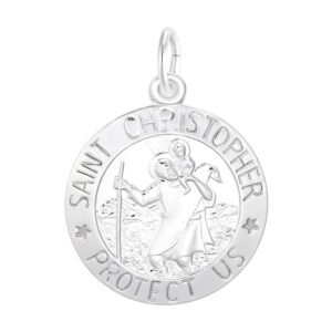 St. Christopher Disc Charm