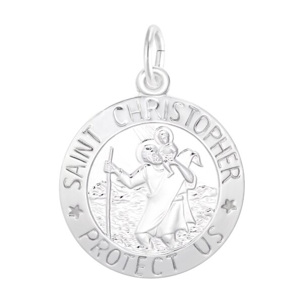St. Christopher Disc Charm
