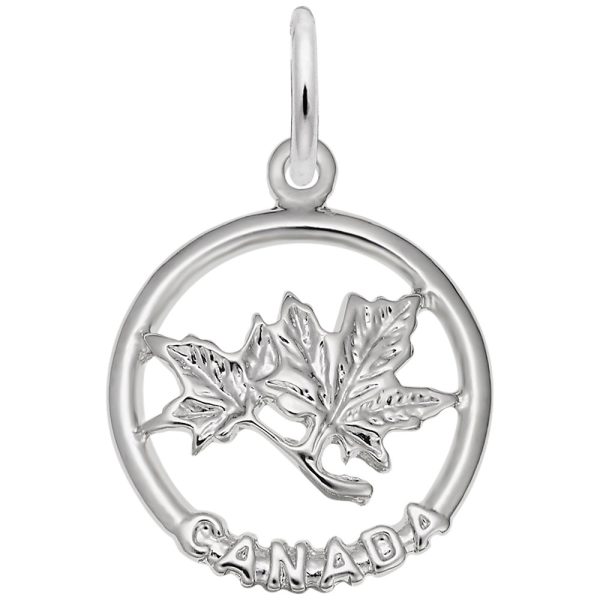 Canada Maple Leaf Ring Charm
