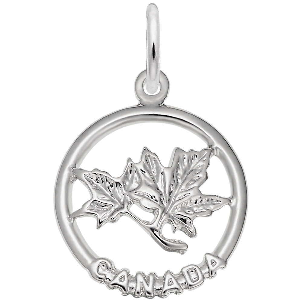 Canada Maple Leaf Ring Charm