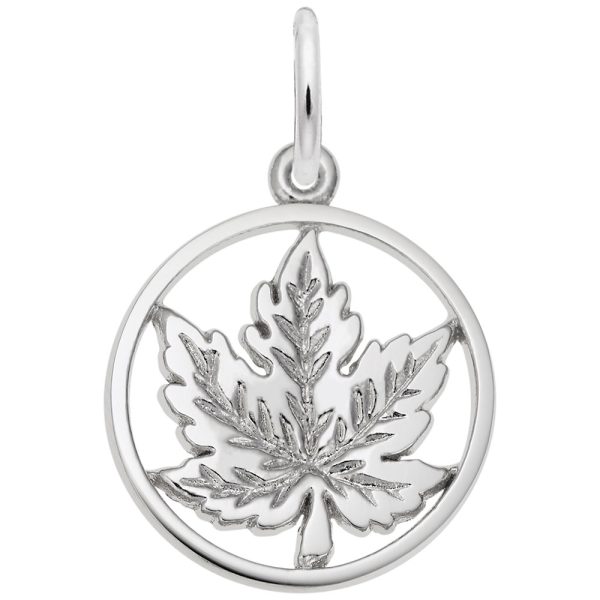 Maple Leaf Large Ring Charm