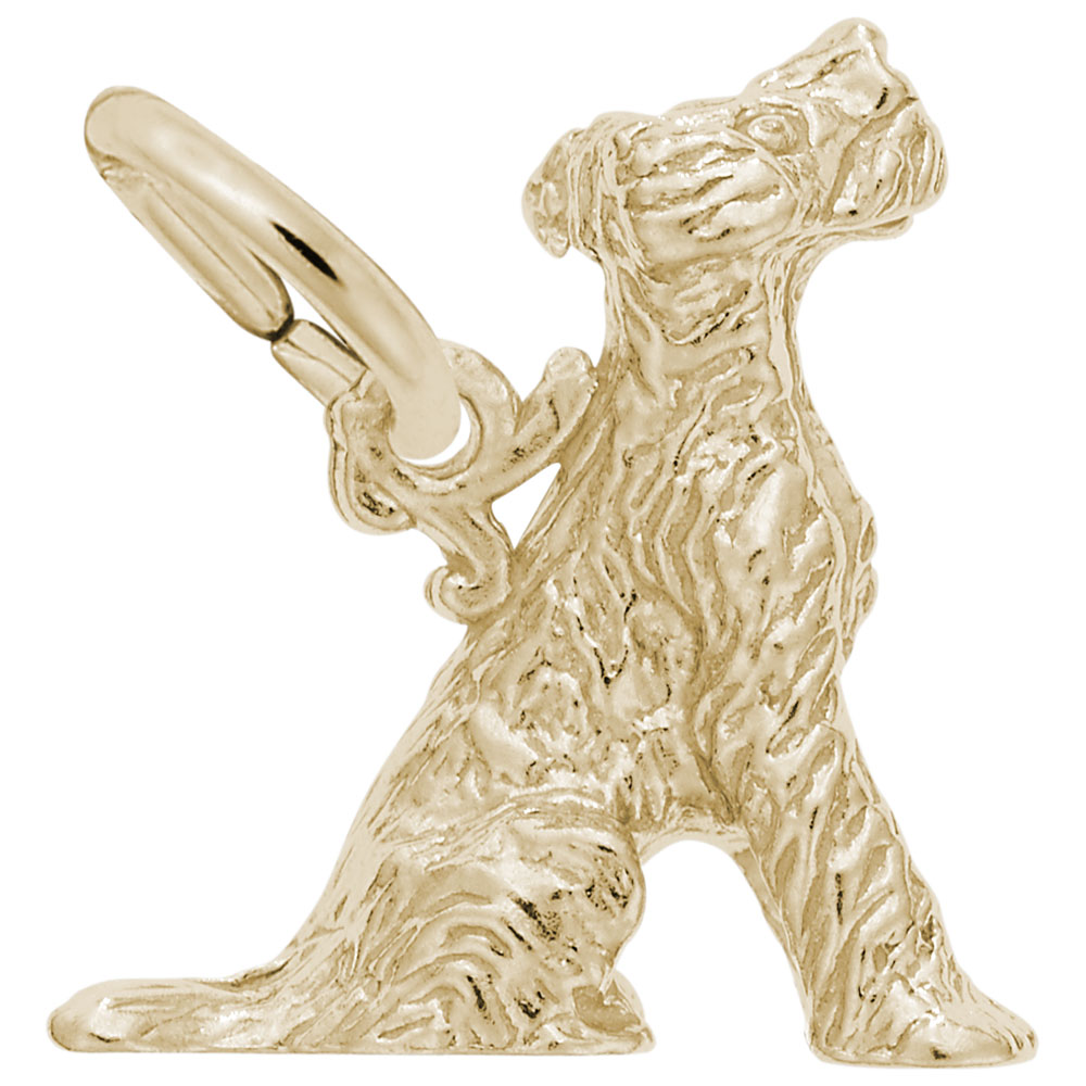 Sitting Terrier Dog Charm - Image 1