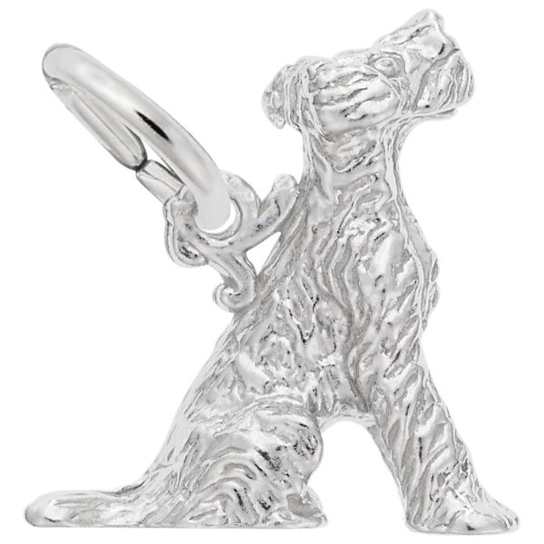 Sitting Terrier Dog Charm