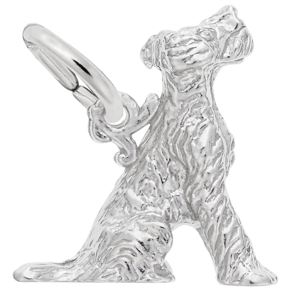 Sitting Terrier Dog Charm