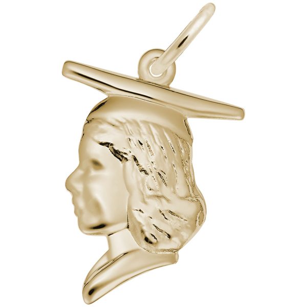 Female Graduate Head Charm