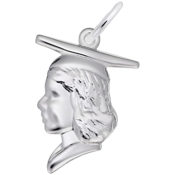 Female Graduate Head Charm