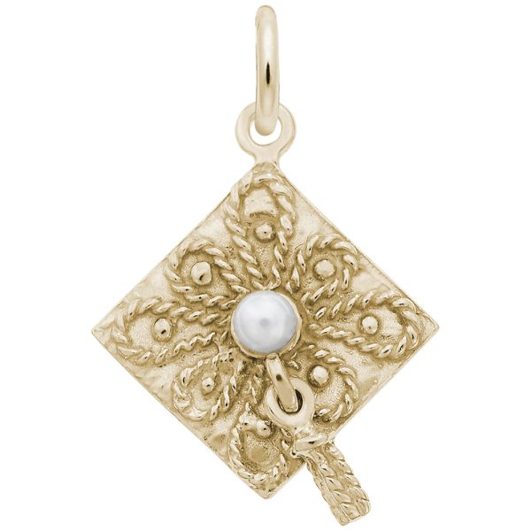 Graduation Cap with Pearl Charm
