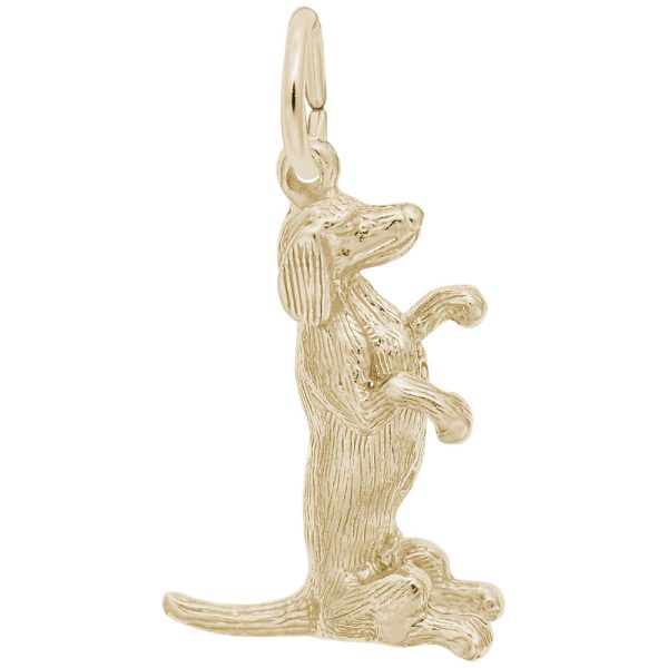 Sitting Dachshund Dog Charm