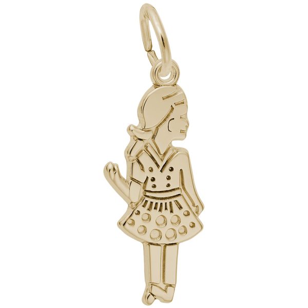 Waving Girl Charm