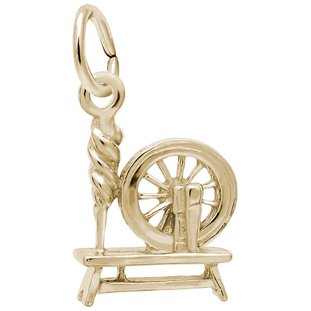 Spinning Wheel Charm