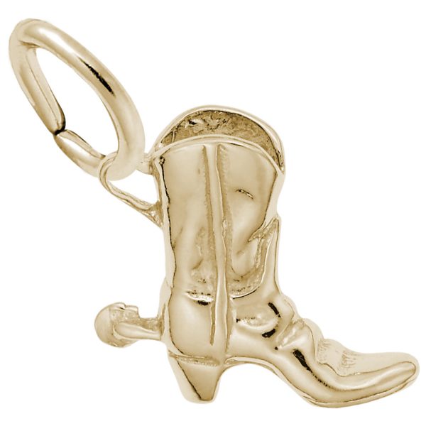 Cowboy Boot with Spur Charm