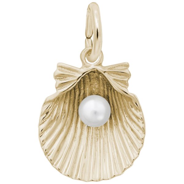 Clamshell with Pearl Charm