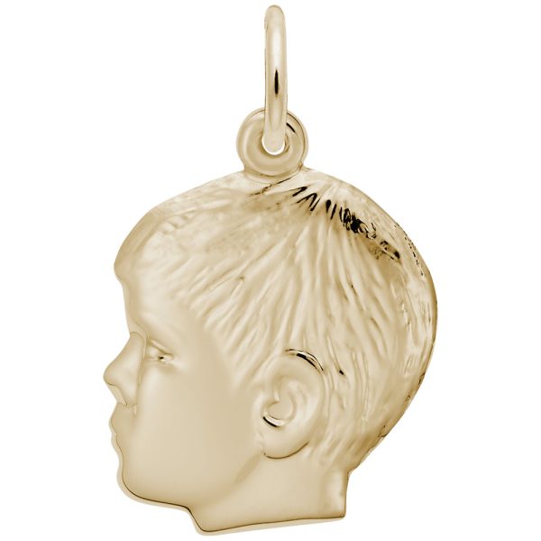 Young Boy's Head Charm