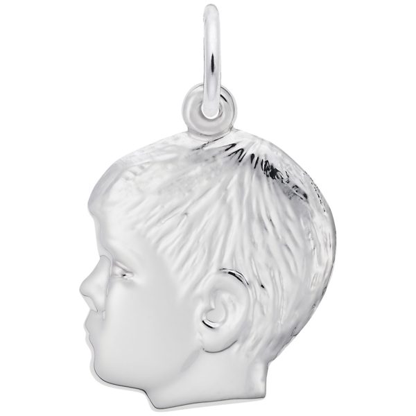 Young Boy's Head Charm