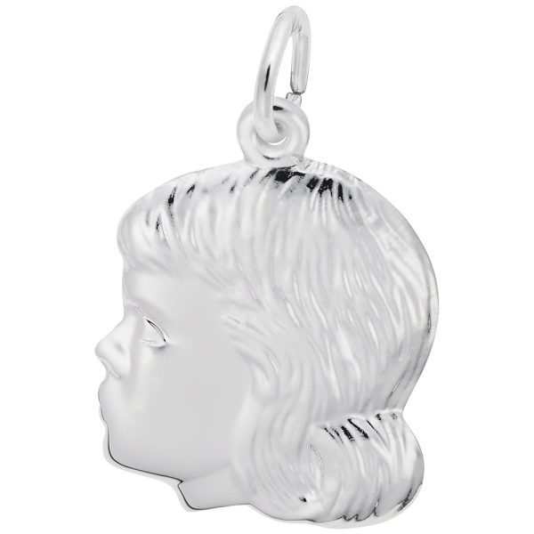Young Girl's Head Charm