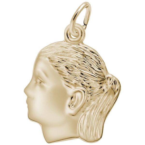 Girl's Head Charm