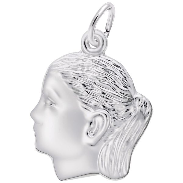 Girl's Head Charm