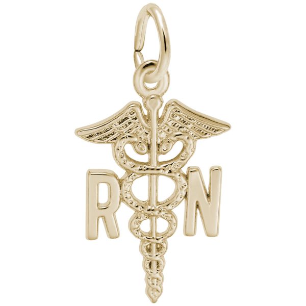 Registered Nurse Caduceus Charm