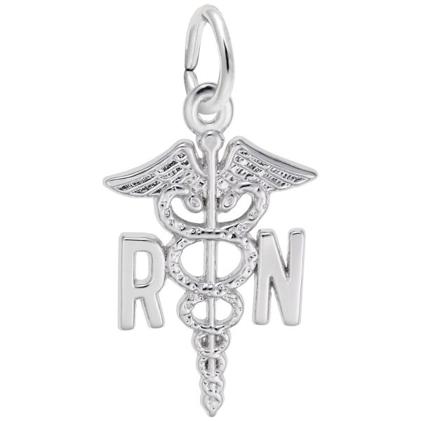 Registered Nurse Caduceus Charm