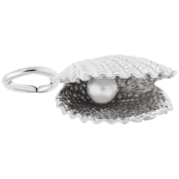 Oyster Shell with Pearl Charm