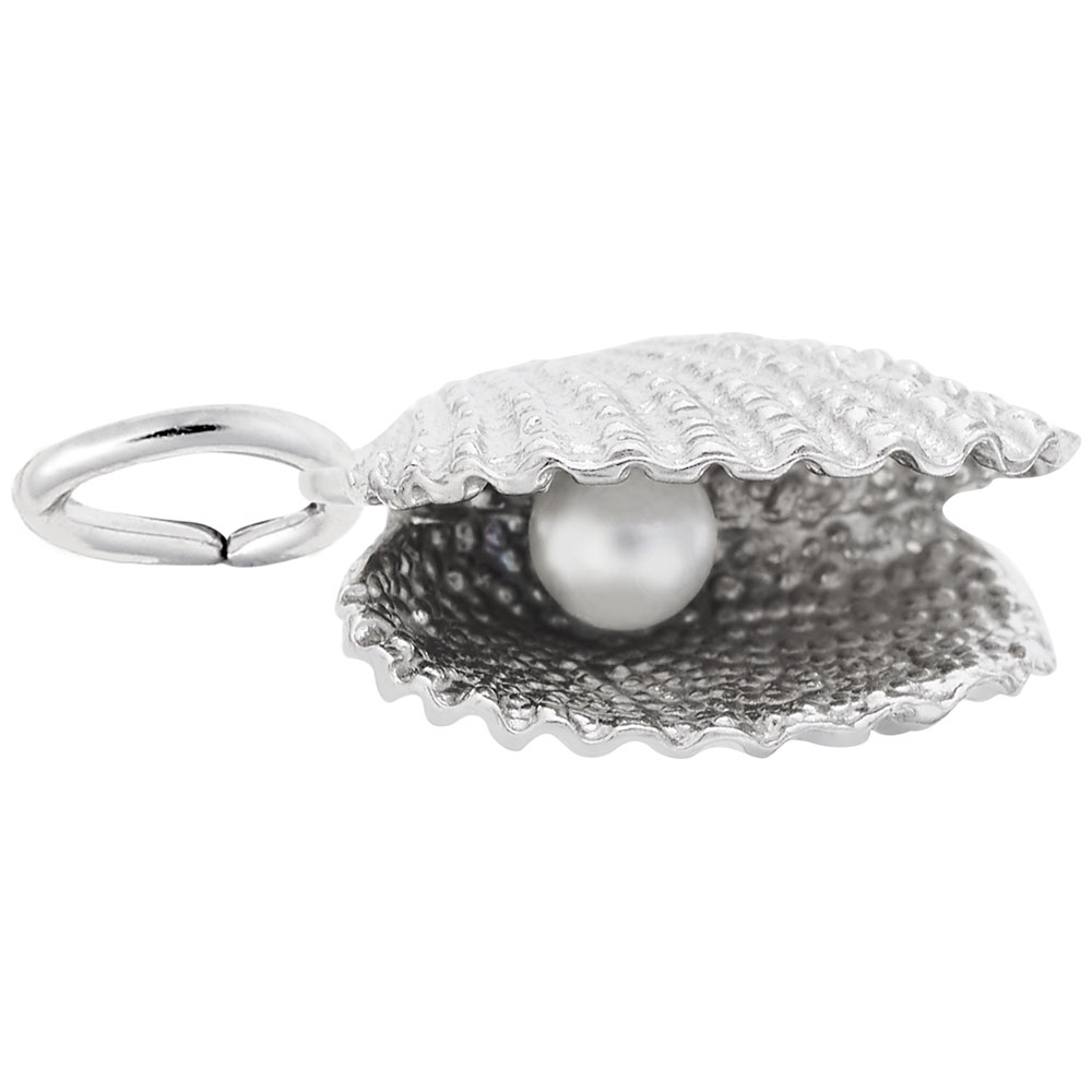Oyster Shell with Pearl Charm