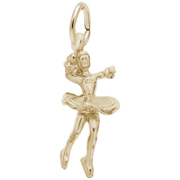 Twirling Ice Skater Charm