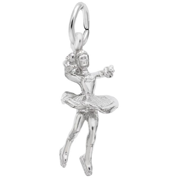 Twirling Ice Skater Charm