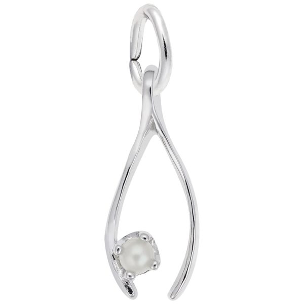Wishbone with Pearl Charm