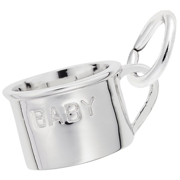 Inscribed Baby Cup Charm