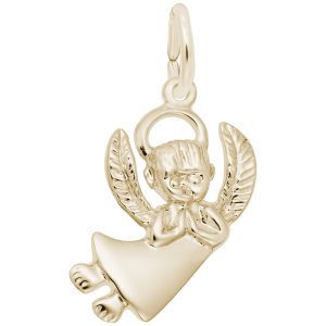 Flat Praying Angel Boy Charm