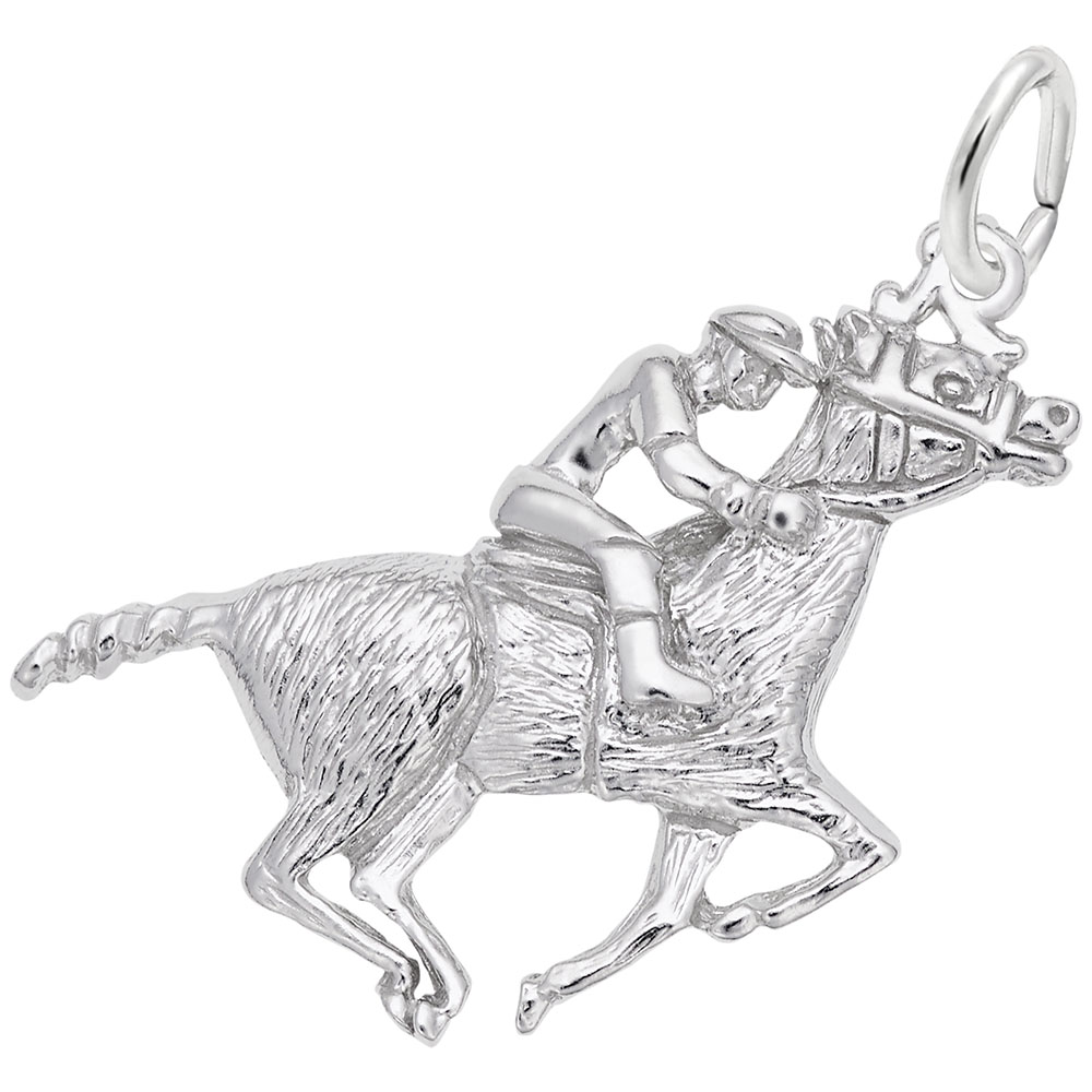 Horse & Jockey Charm - Image 1