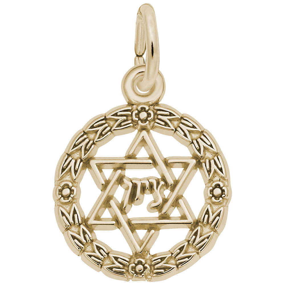 Star of David Wreath Charm - Image 1