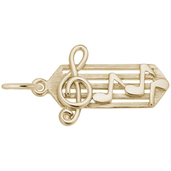 Small Music Staff Charm