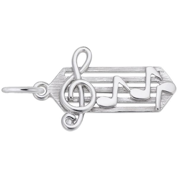 Small Music Staff Charm