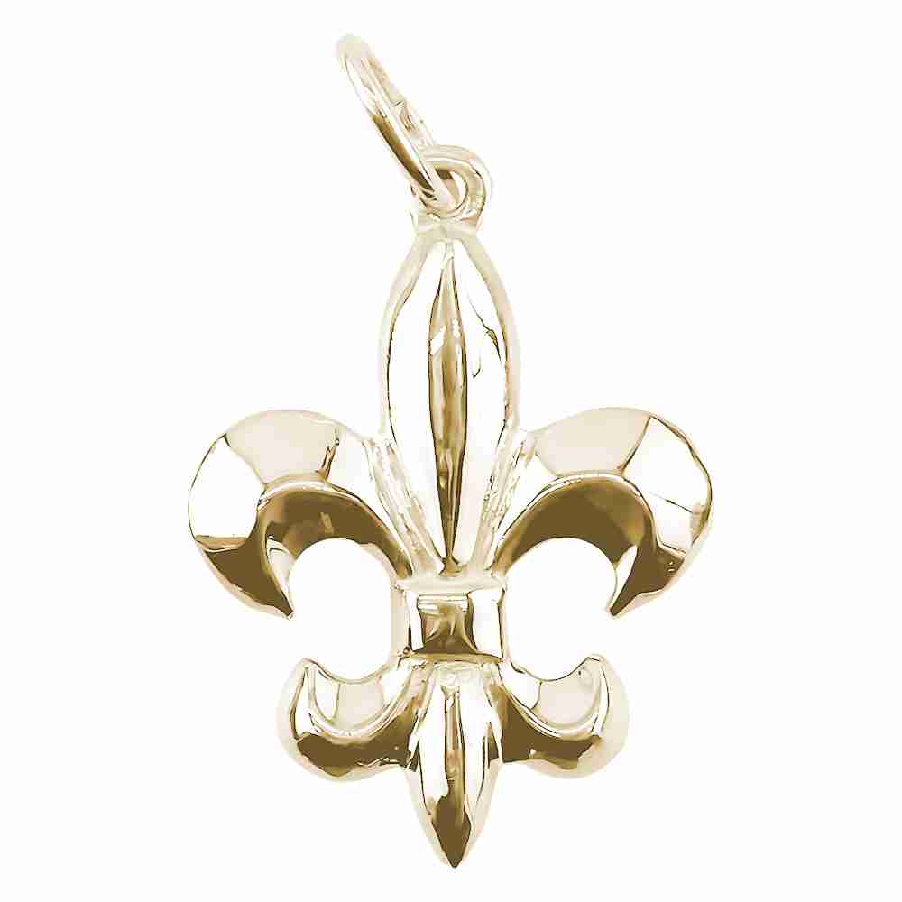 3D Fleur de Lis Charm - Image 1