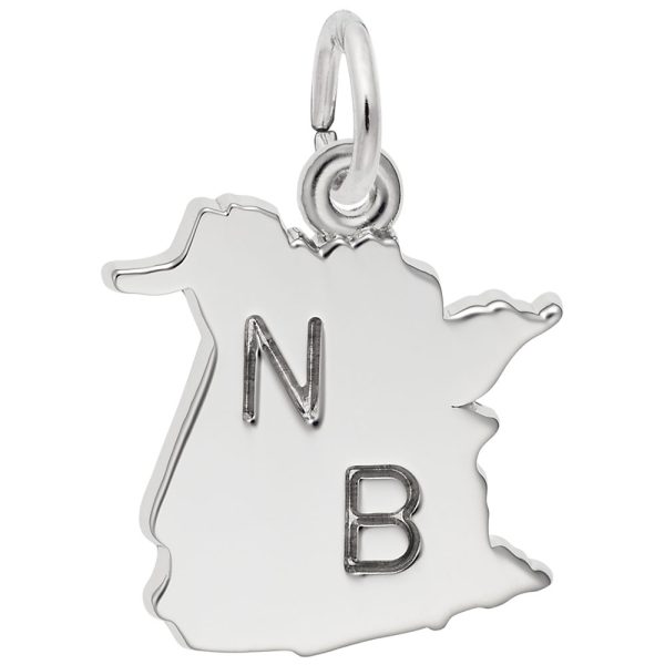 New Brunswick Map Charm