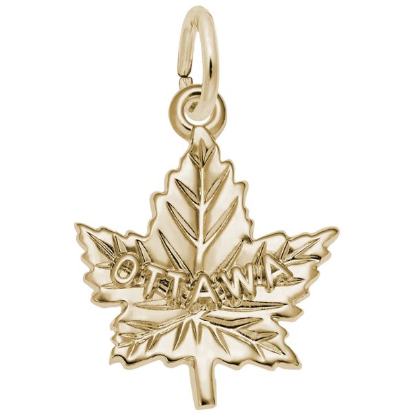 Ottawa Maple Leaf Charm