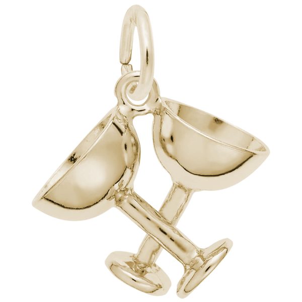 Champagne Glasses Charm