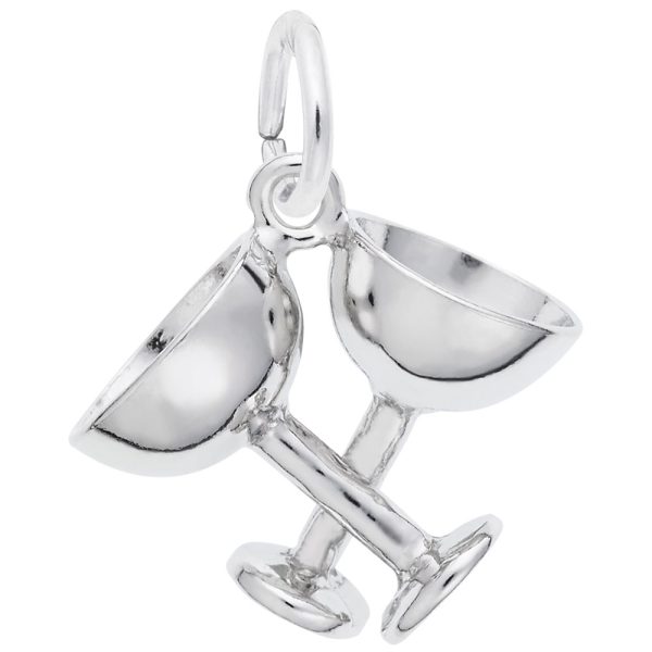 Champagne Glasses Charm