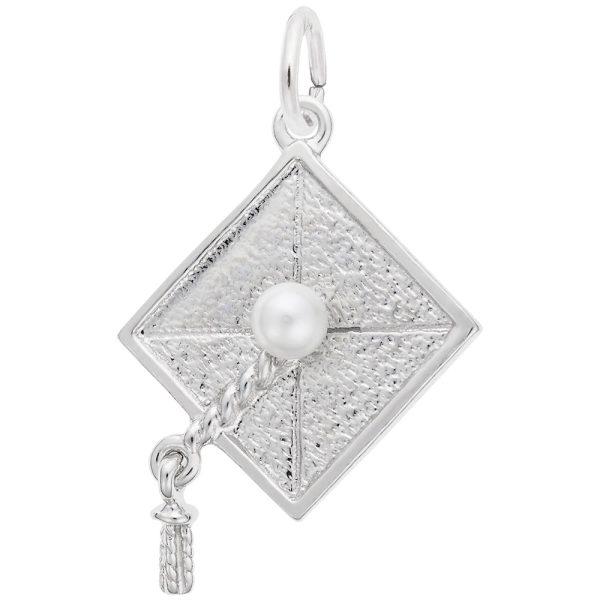 Graduation Cap with Pearl Charm