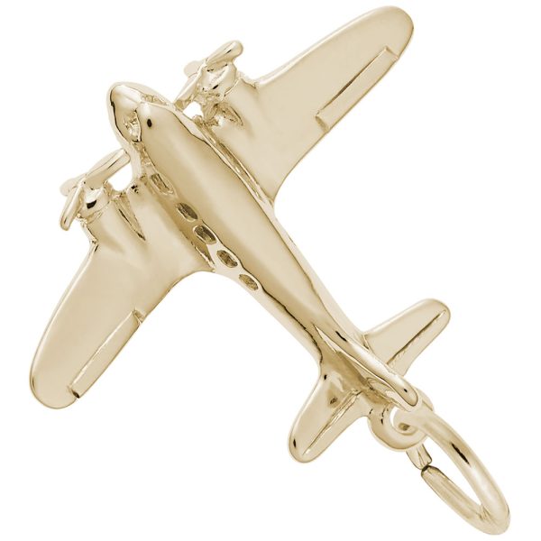 DC-3 Vintage Plane Charm
