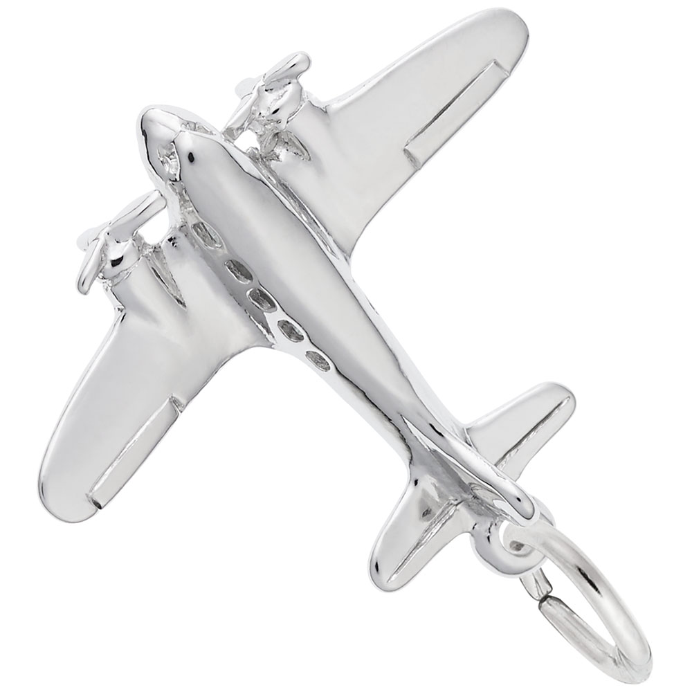 DC-3 Vintage Plane Charm