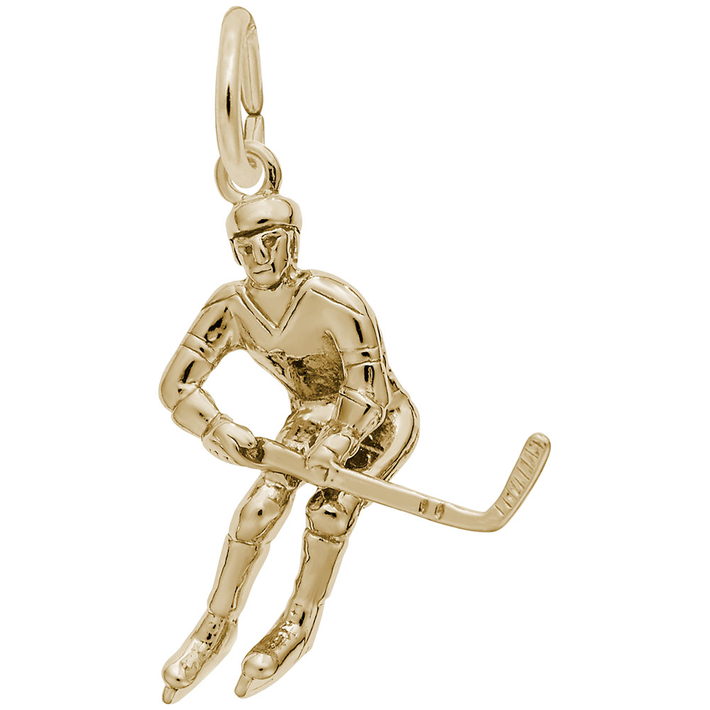 Male Hockey Player Charm - Image 1