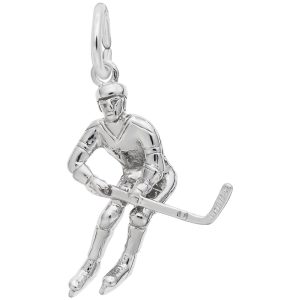 Male Hockey Player Charm