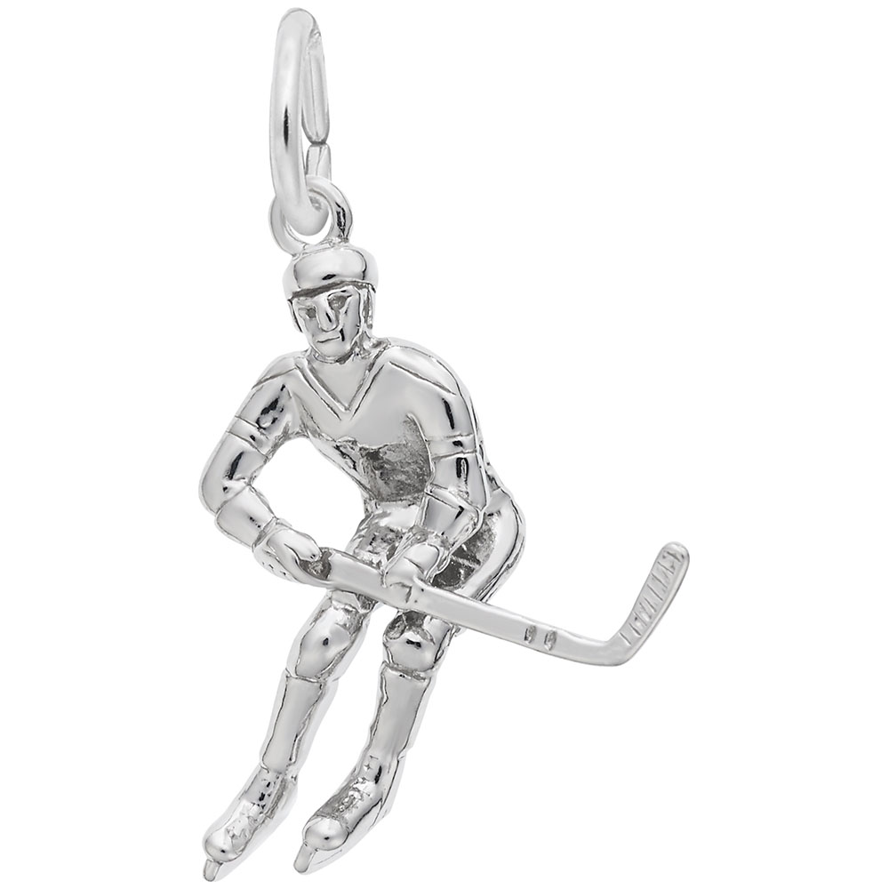 Male Hockey Player Charm